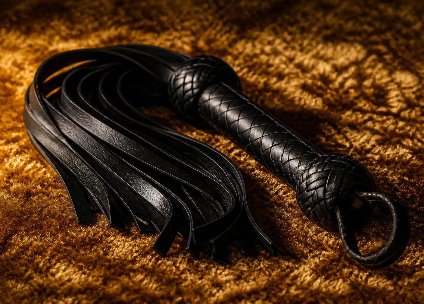 Leder-Flogger — Fetisch-Detail